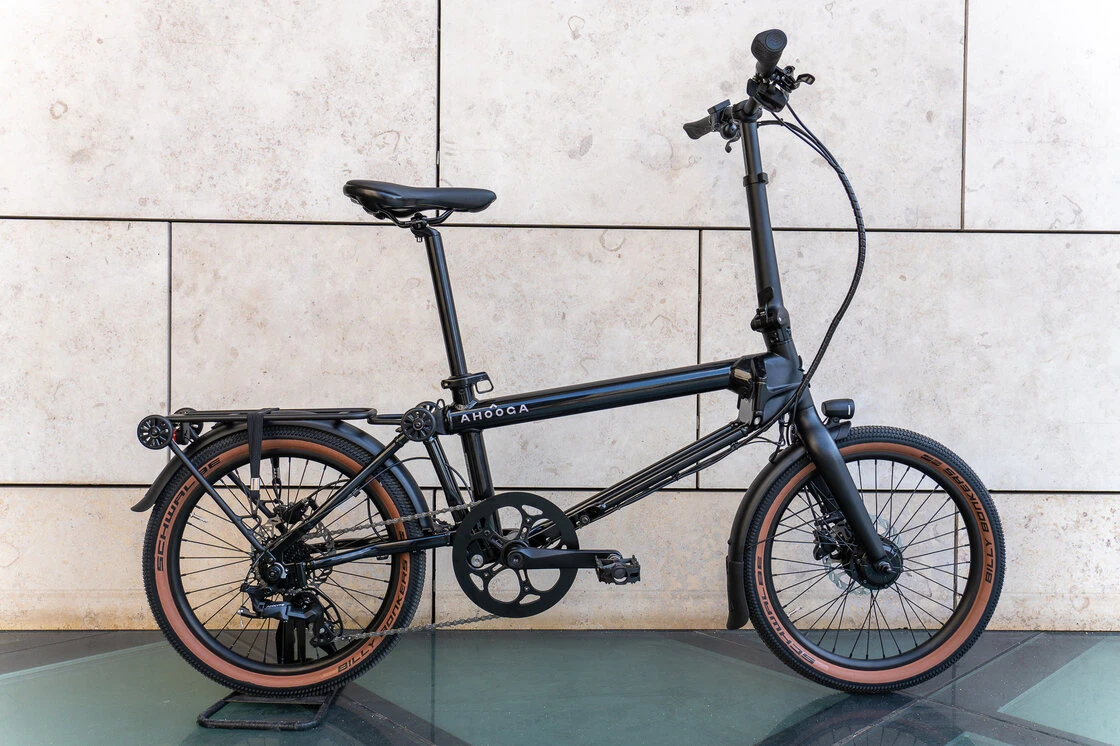 Rower składany elektryczny Ahooga E-MAX Derailleur 8 Cosmic black