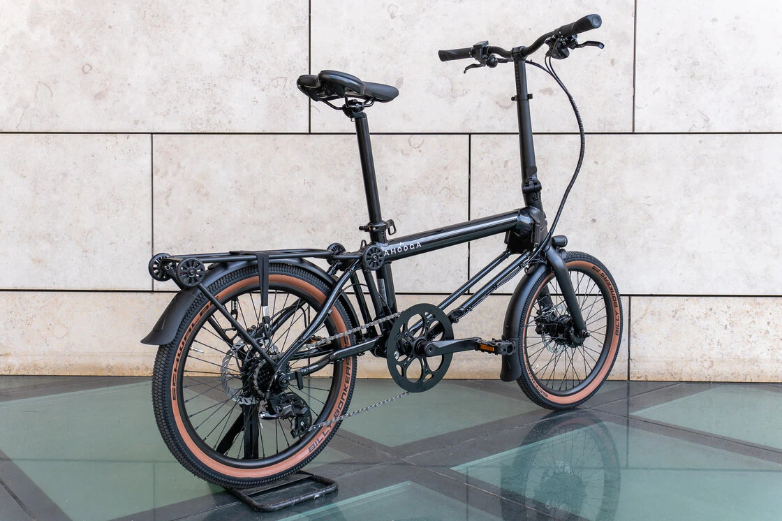 Rower składany elektryczny Ahooga E-MAX Derailleur 8 Cosmic black