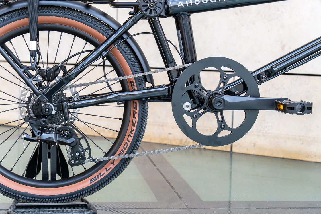 Rower składany elektryczny Ahooga E-MAX Derailleur 8 Cosmic black