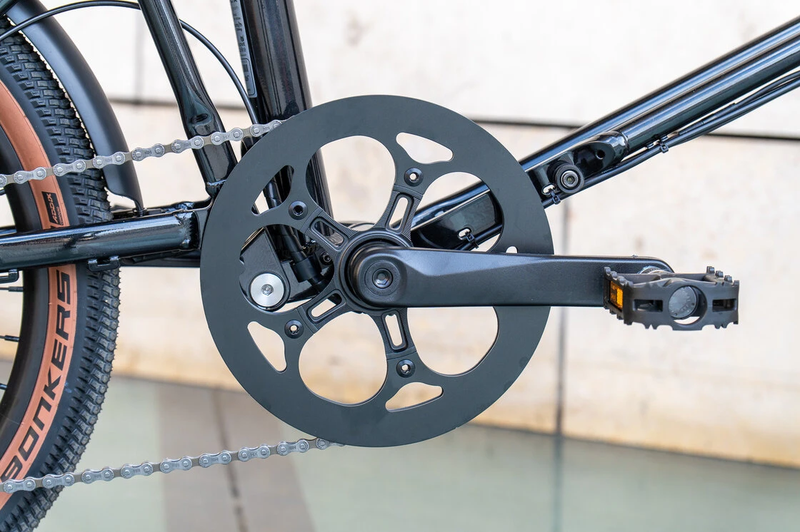 Rower składany elektryczny Ahooga E-MAX Derailleur 8 Cosmic black