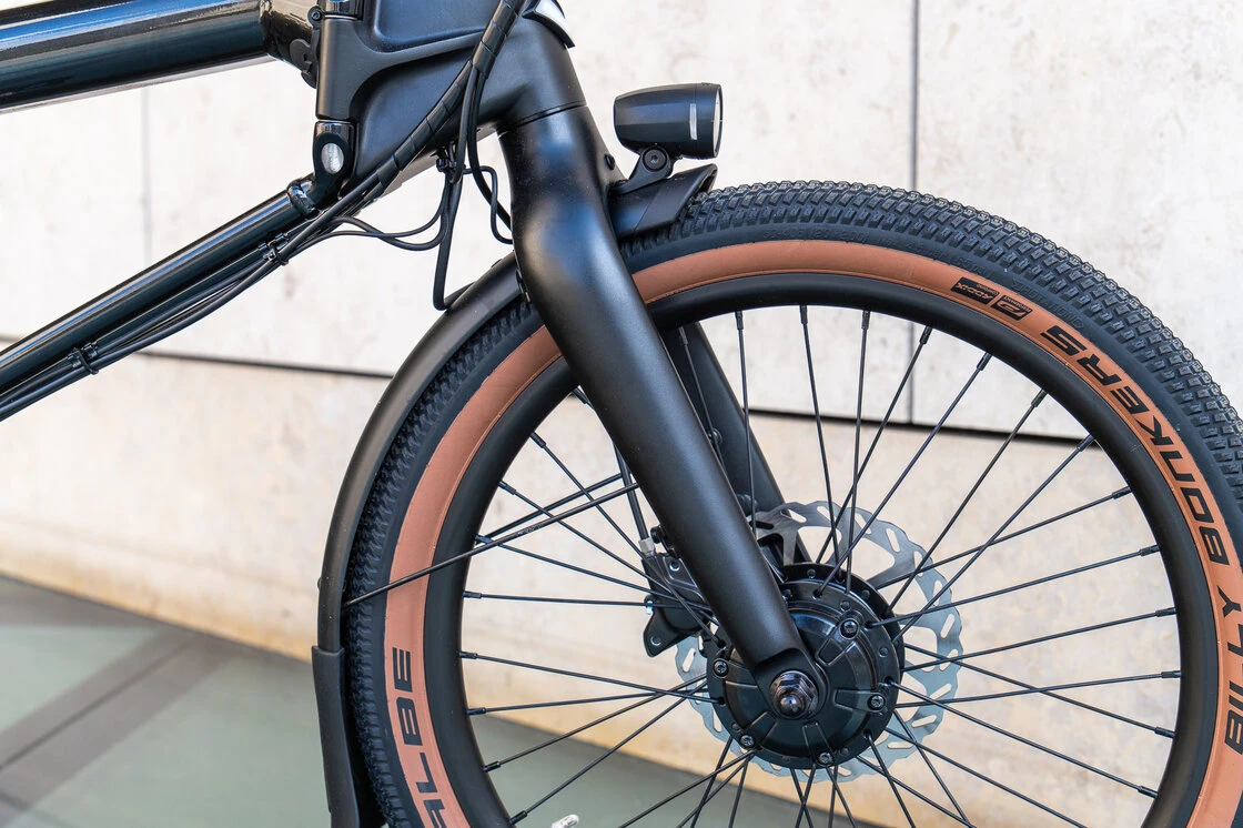 Rower składany elektryczny Ahooga E-MAX Derailleur 8 Cosmic black