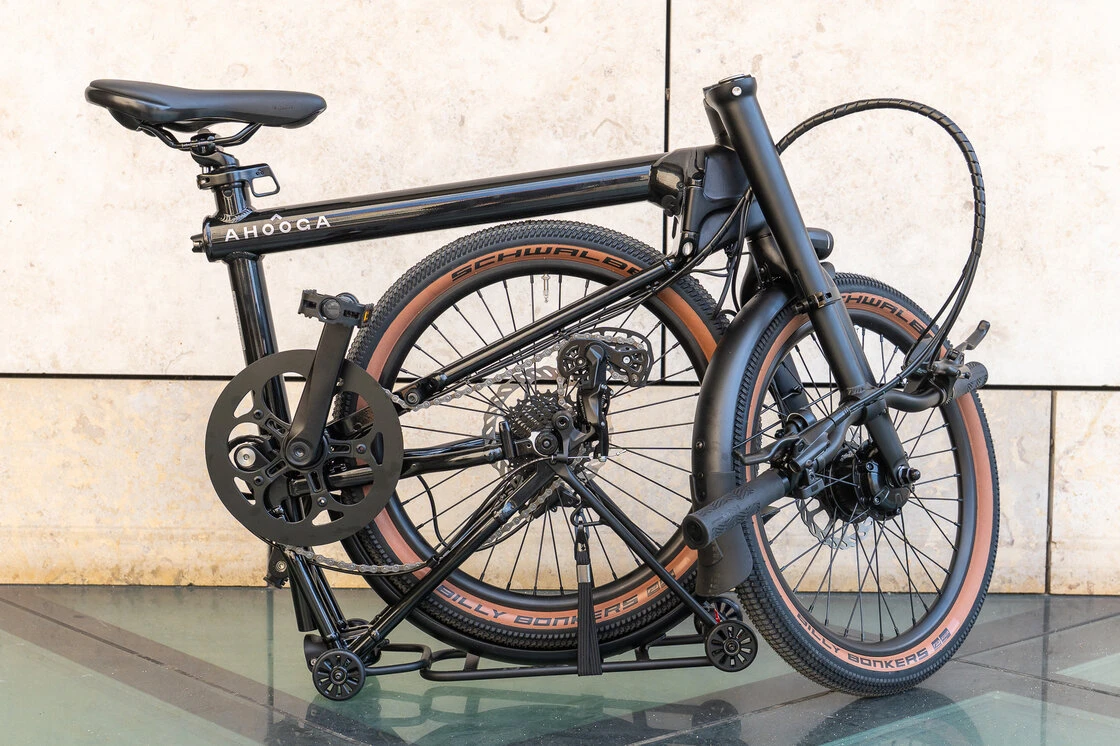 Rower składany elektryczny Ahooga E-MAX Derailleur 8 Cosmic black