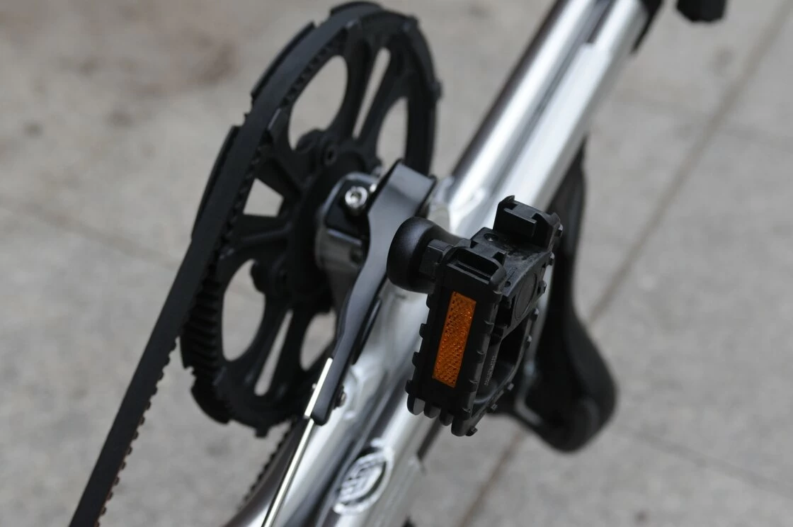 Rower składany STRIDA 5 QR+ 16" na pasku zebatym czerwony