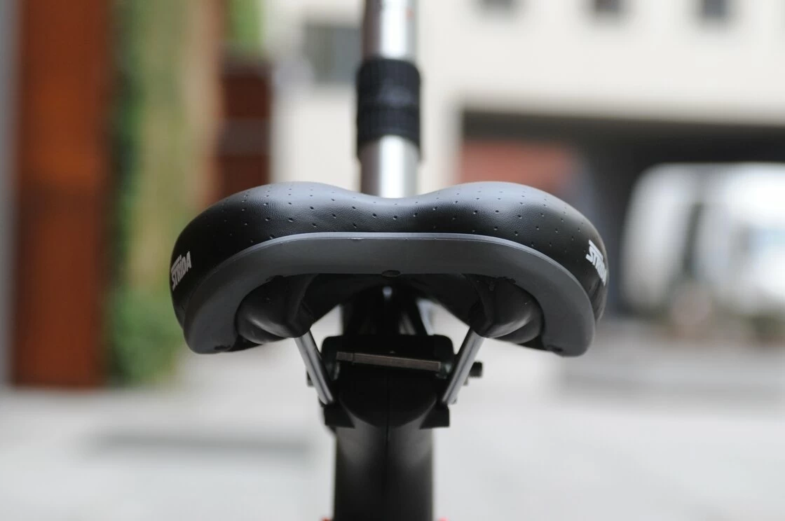 Rower składany STRIDA 5 QR+ 16" na pasku zebatym czerwony