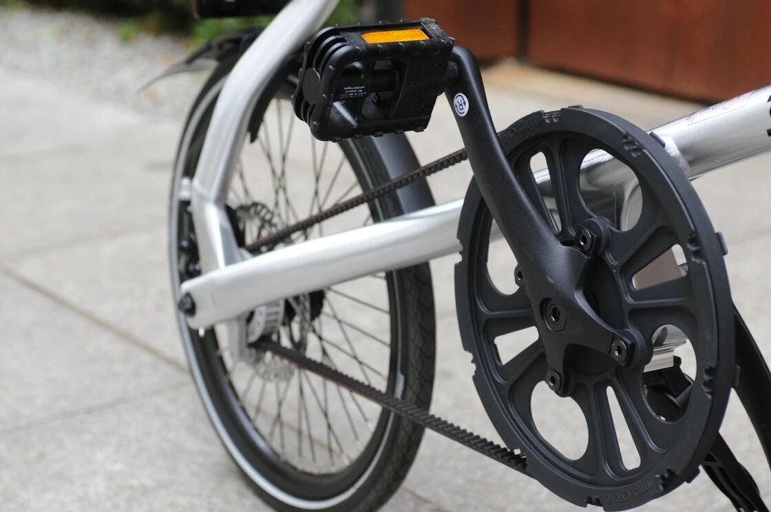 Rower składany STRIDA 5 QR+ 16" na pasku zebatym czerwony