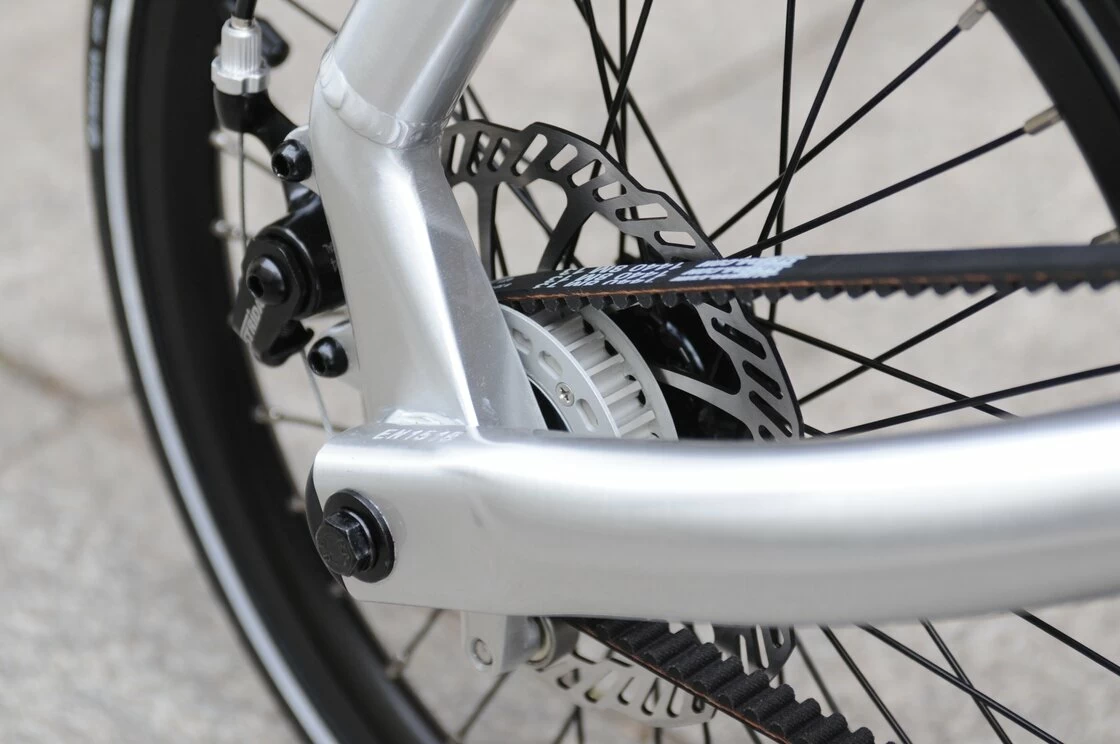 Rower składany STRIDA 5 QR+ 16" na pasku zebatym czerwony
