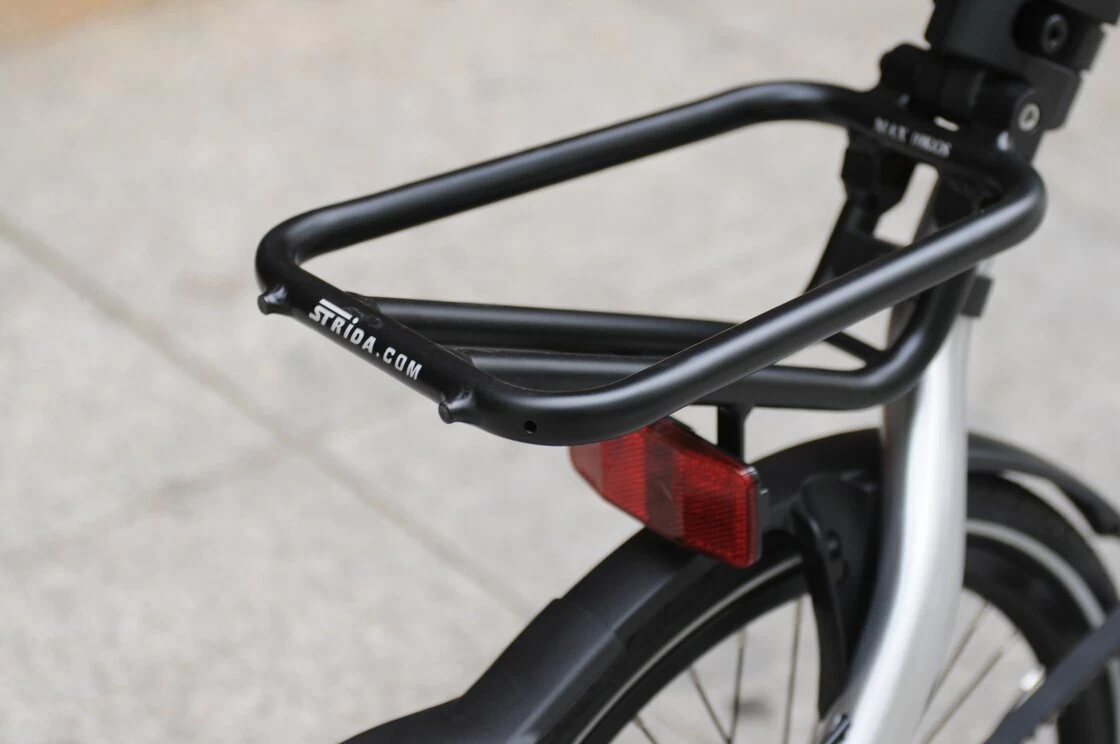 Rower składany STRIDA 5 QR+ 16" na pasku zebatym czerwony