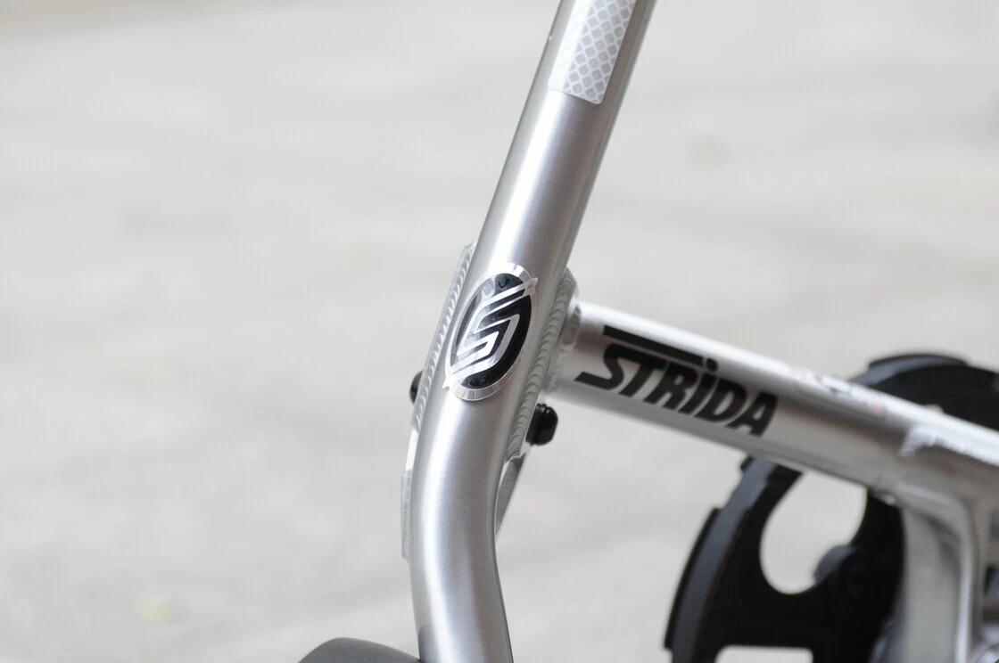 Rower składany STRIDA 5 QR+ 16" na pasku zebatym czerwony