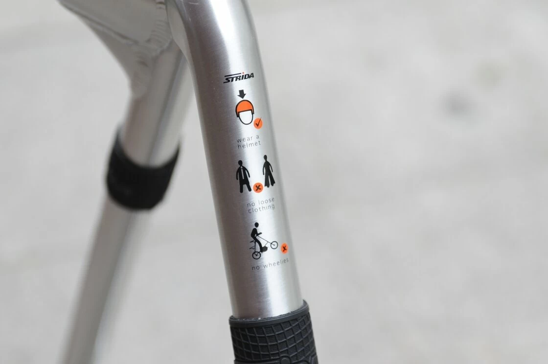Rower składany STRIDA 5 QR+ 16" na pasku zebatym czerwony