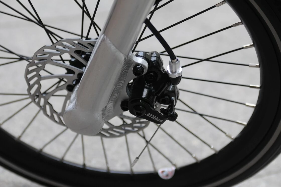 Rower składany STRIDA 5 QR+ 16" na pasku zebatym czerwony
