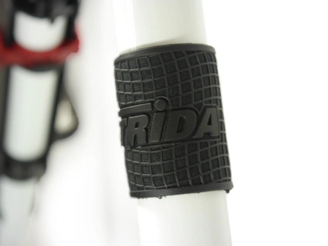 Rower składany STRIDA 5 QR+ 16" na pasku zebatym biały