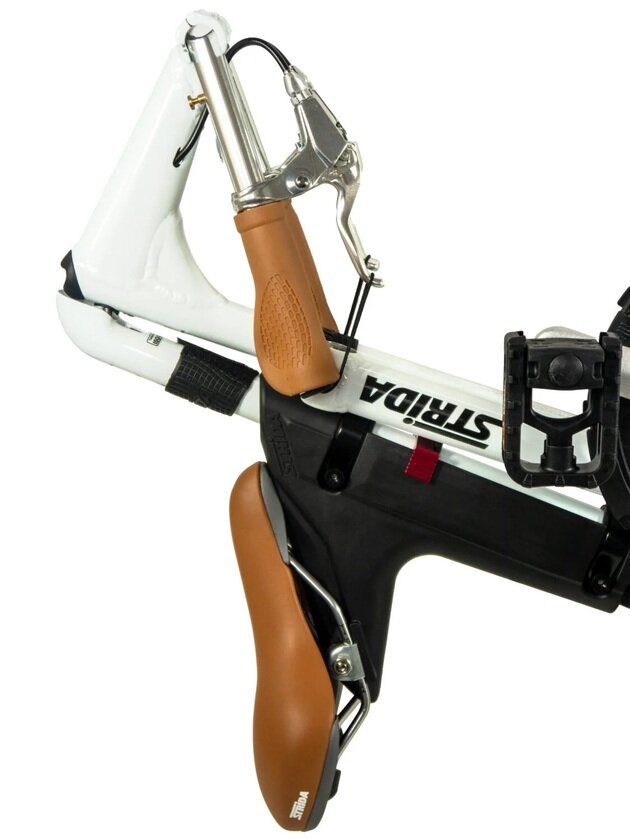 Rower składany STRIDA 5 QR+ 16" na pasku zebatym biały