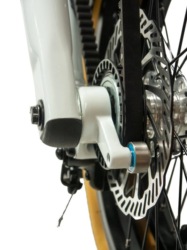 Rower składany STRIDA 5 QR+ 16" na pasku zebatym biały