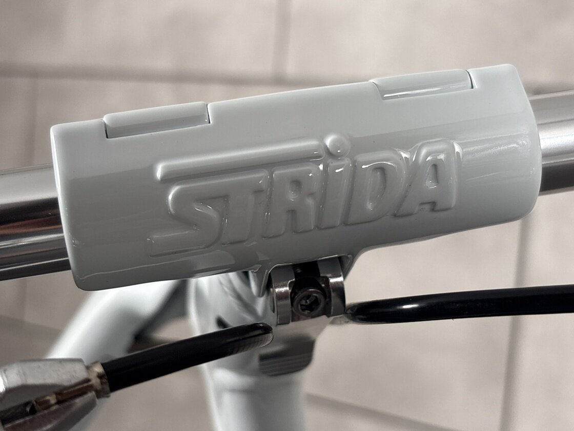 Rower składany STRIDA 5 QR+ 16" na pasku zebatym biały