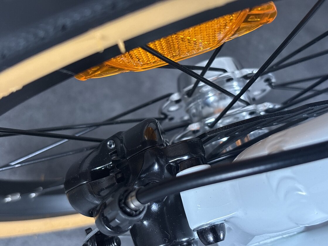 Rower składany STRIDA 5 QR+ 16" na pasku zebatym biały
