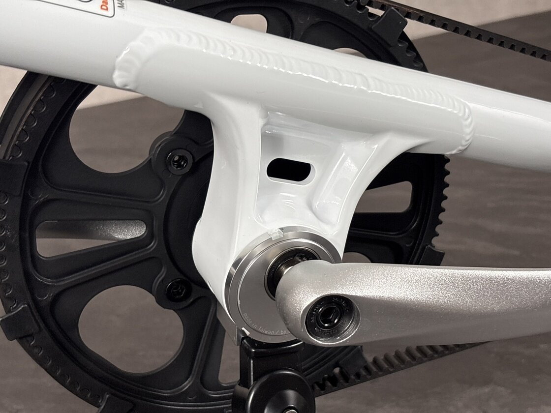 Rower składany STRIDA 5 QR+ 16" na pasku zebatym biały