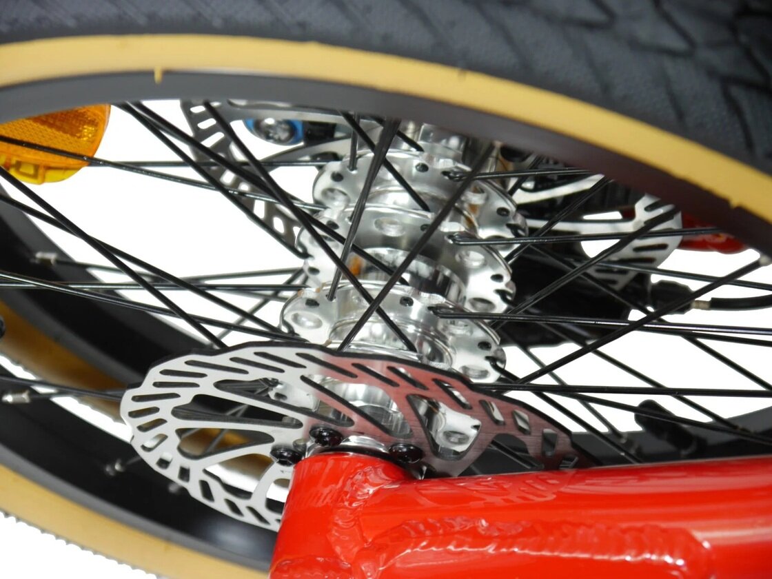 Rower składany STRIDA 5 QR+ 16" na pasku zebatym czerwony