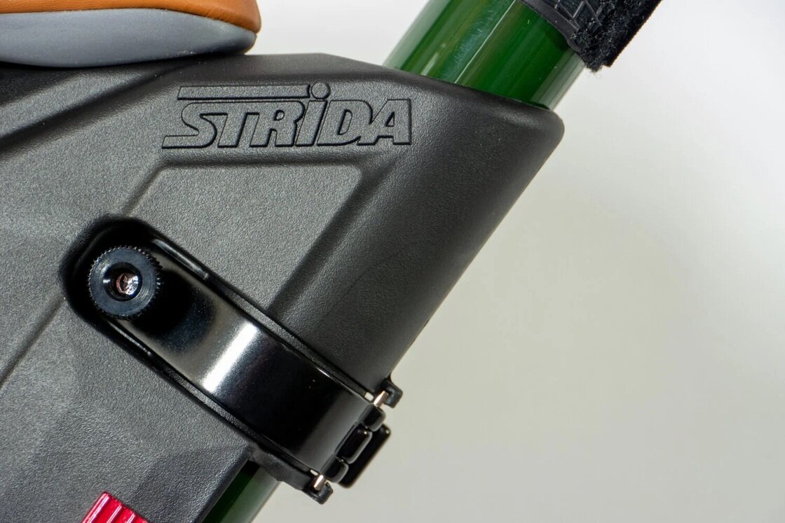 Rower składany STRIDA 5 QR+ 16" na pasku zebatym zielony butelkowy