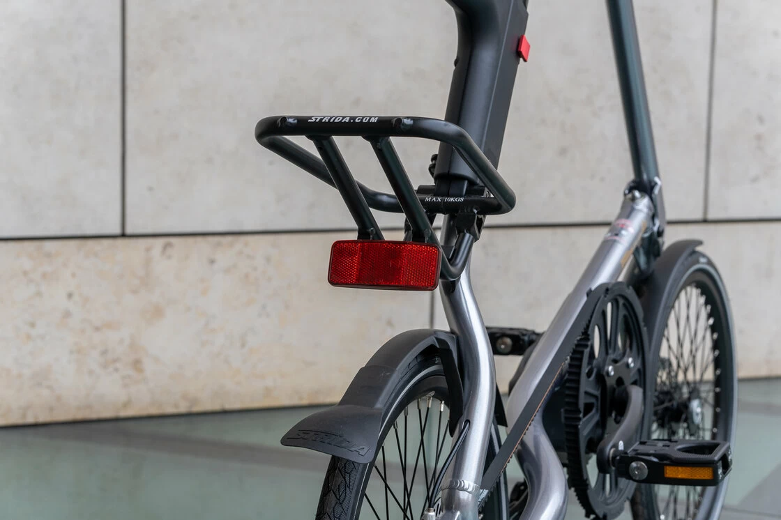 Rower składany STRIDA EVO 18" 3s OUTLET Srebrny Szczotkowany