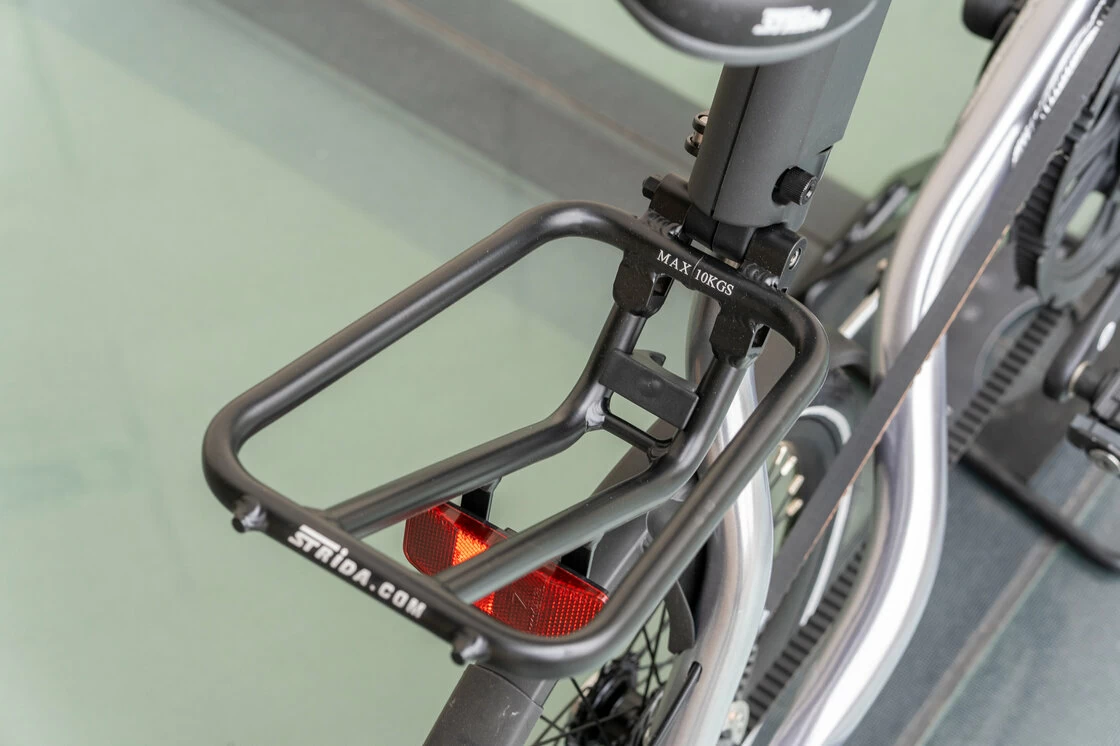 Rower składany STRIDA EVO 18" 3s OUTLET Srebrny Szczotkowany