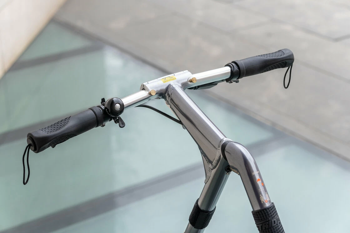 Rower składany STRIDA EVO 18" 3s OUTLET Srebrny Szczotkowany