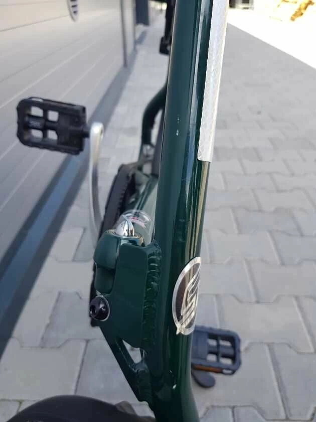 Rower składany STRIDA EVO 18" OUTLET Butelkowa zieleń