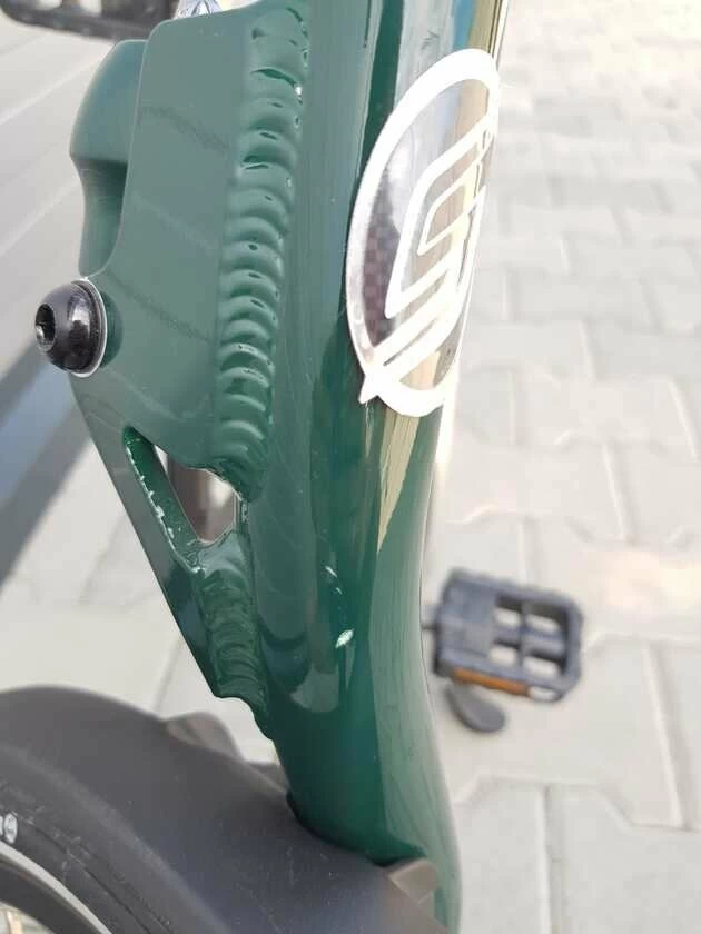 Rower składany STRIDA EVO 18" OUTLET Butelkowa zieleń