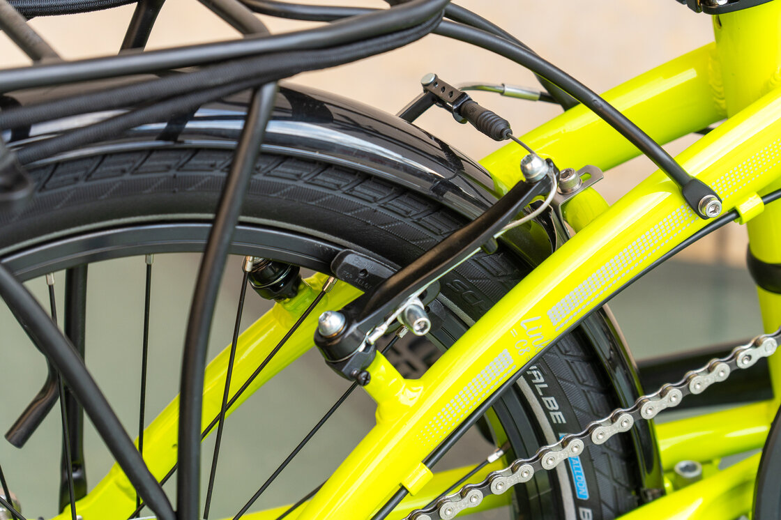 Rower składany TERN Link C8 Neonowy żółty