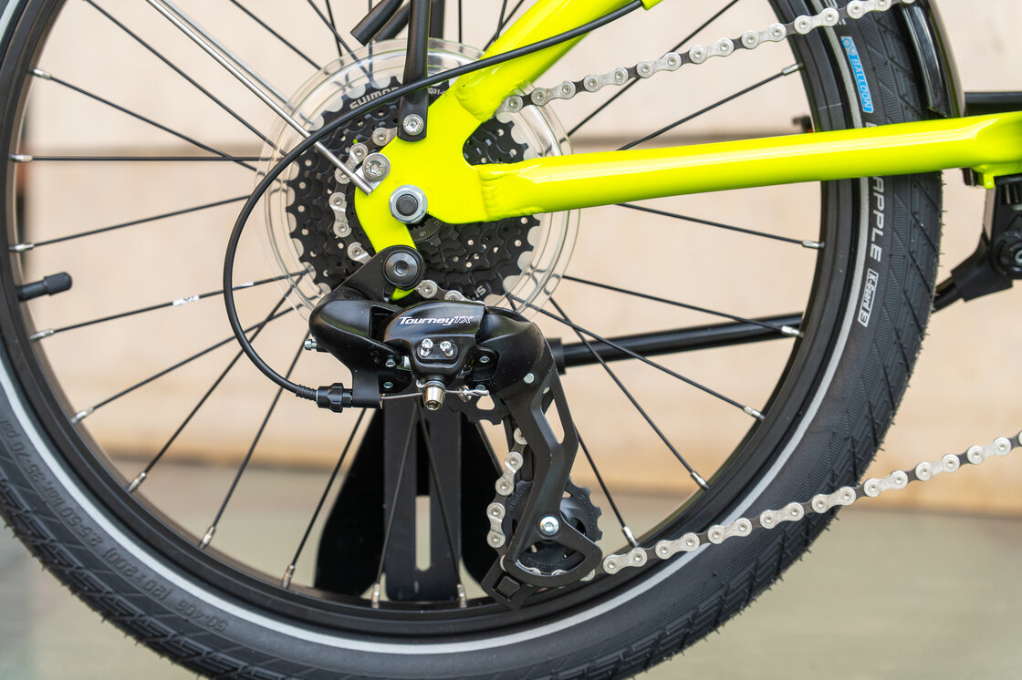 Rower składany TERN Link C8 Neonowy żółty