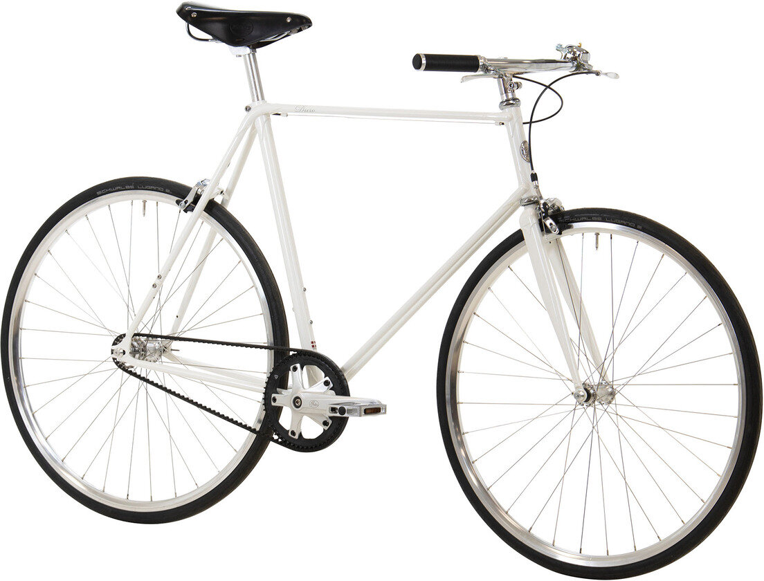 Rower Viva Duro Single Speed na pasku  White