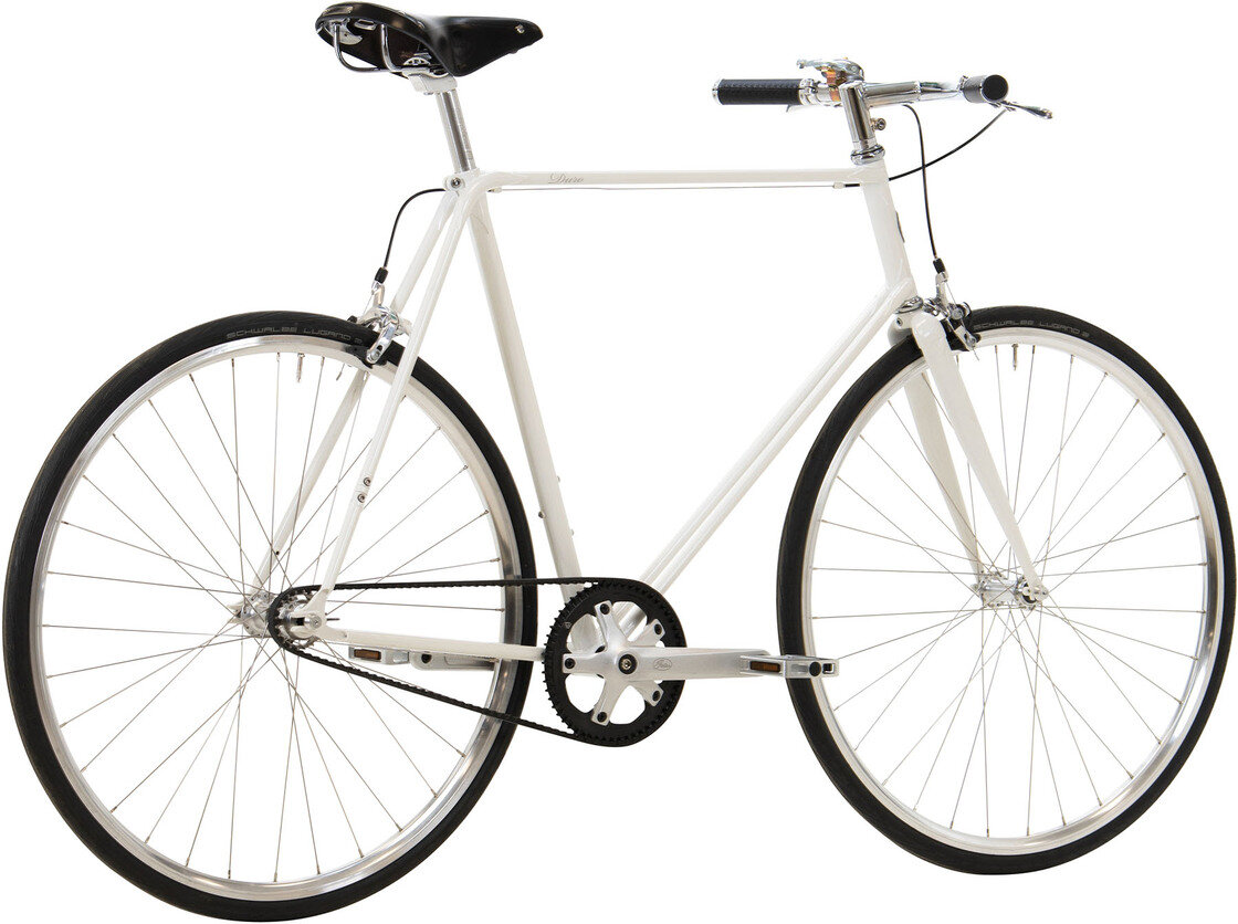 Rower Viva Duro Single Speed na pasku  White