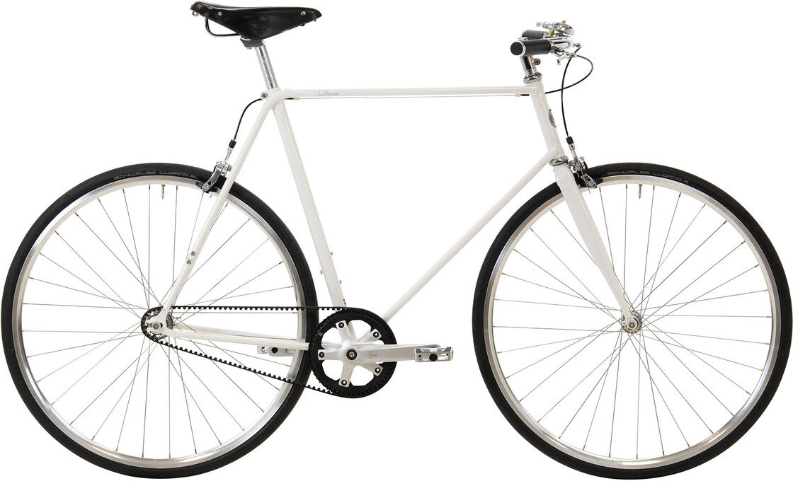 Rower Viva Duro Single Speed na pasku  White
