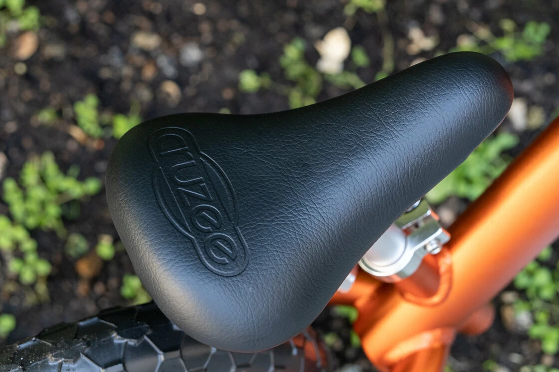 Rowerek biegowy CRUZEE 12" Czarne Koła lekki Pomarańczowy