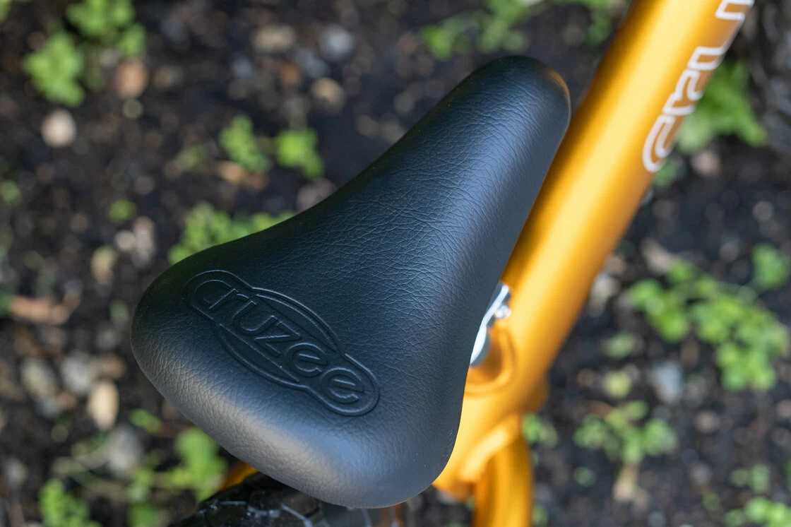 Rowerek biegowy CRUZEE 12" Czarne Koła lekki Złoty