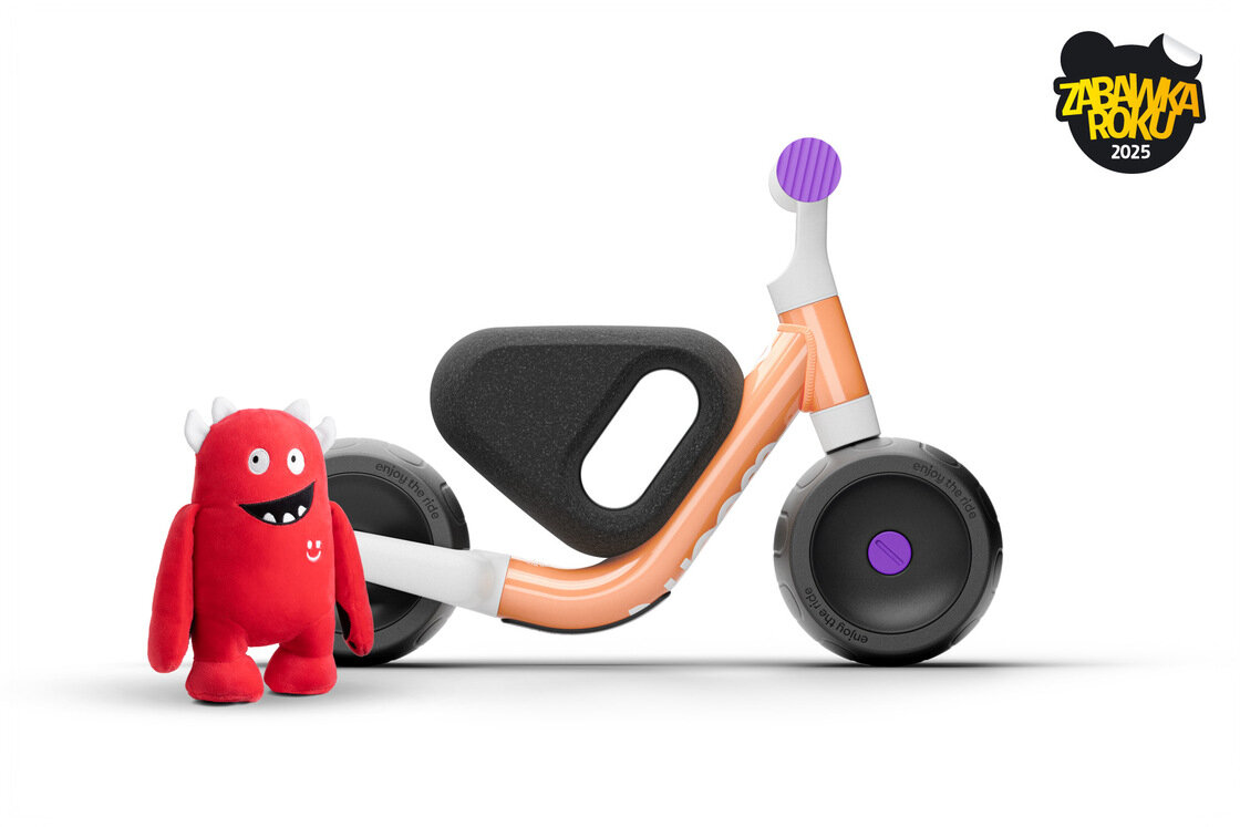 Rowerek biegowy woom WOW "Zabawka Roku 2025" Pop peach