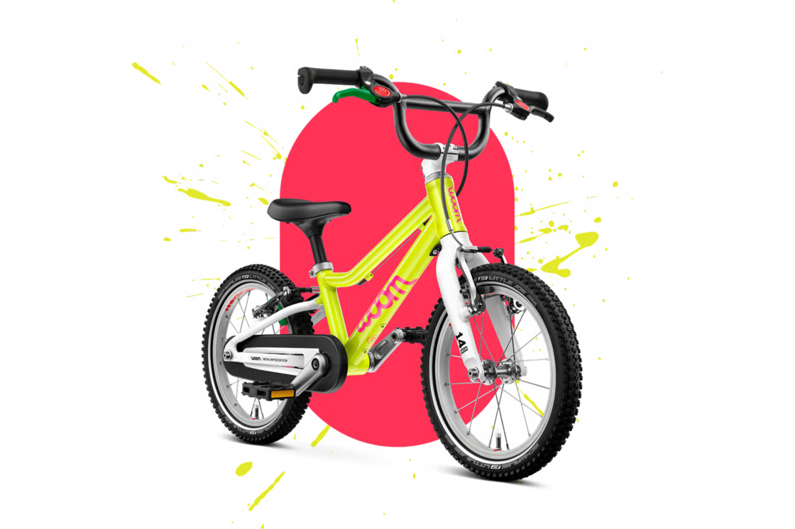 Rowerek dziecięcy woom GO 2  Limited Edition Neon Lime