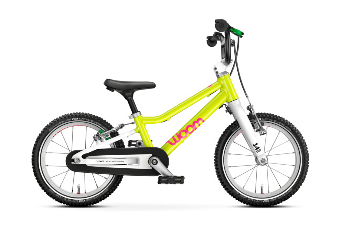 Rowerek dziecięcy woom GO 2  Limited Edition Neon Lime