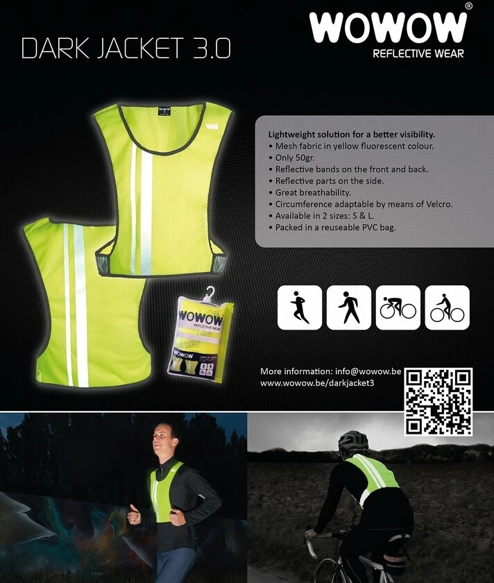 Rowerowa kamizelka odblaskowa Wowow Dark Jacket 3.0 Reflective XS/S