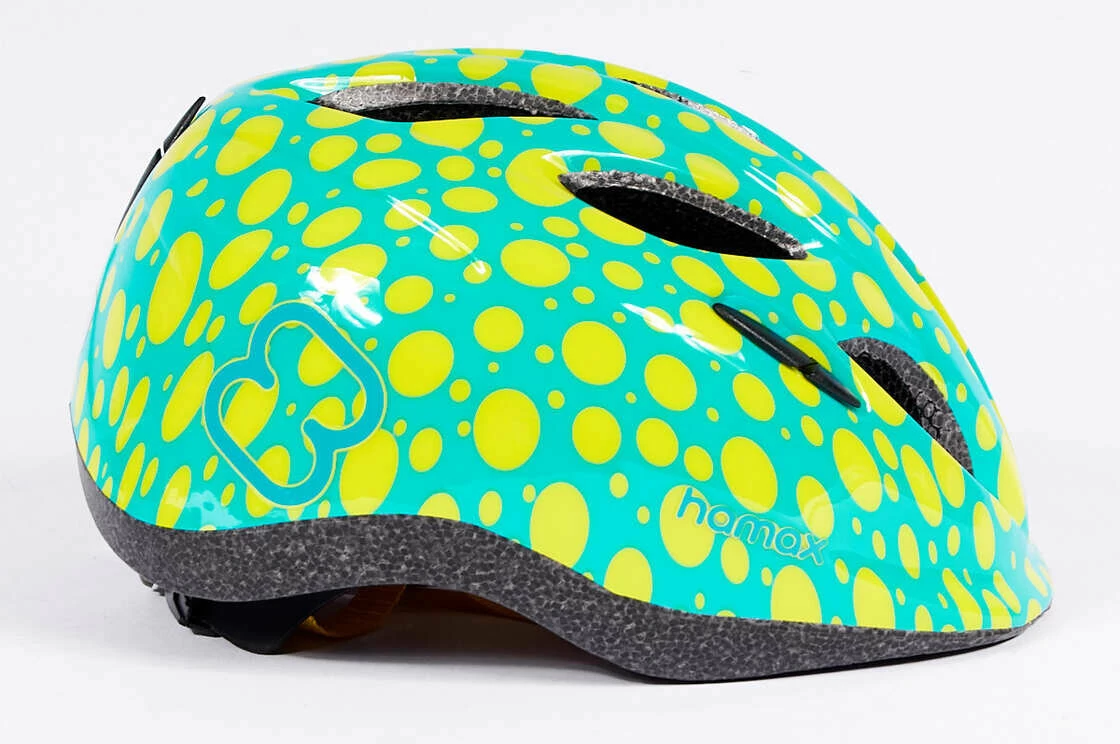 Rowerowy kask dziecięcy Hamax Skydive Junior - zielony/żółty Rozmiar S
