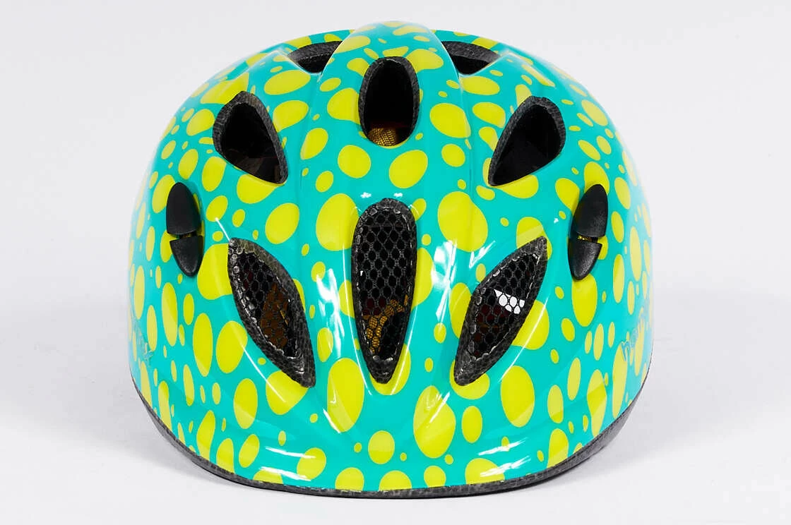 Rowerowy kask dziecięcy Hamax Skydive Junior - zielony/żółty Rozmiar S