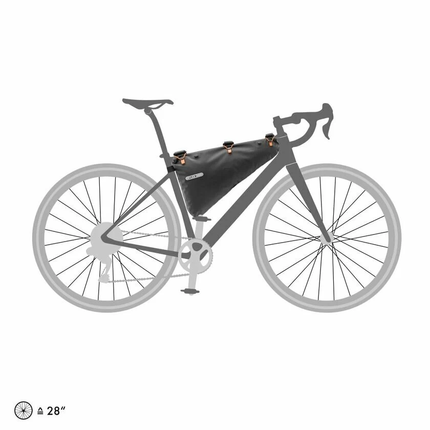 Sakwa na ramę rowerową Ortlieb Bikepacking Frame-Pack Black Matt 2021 Rozmiar L