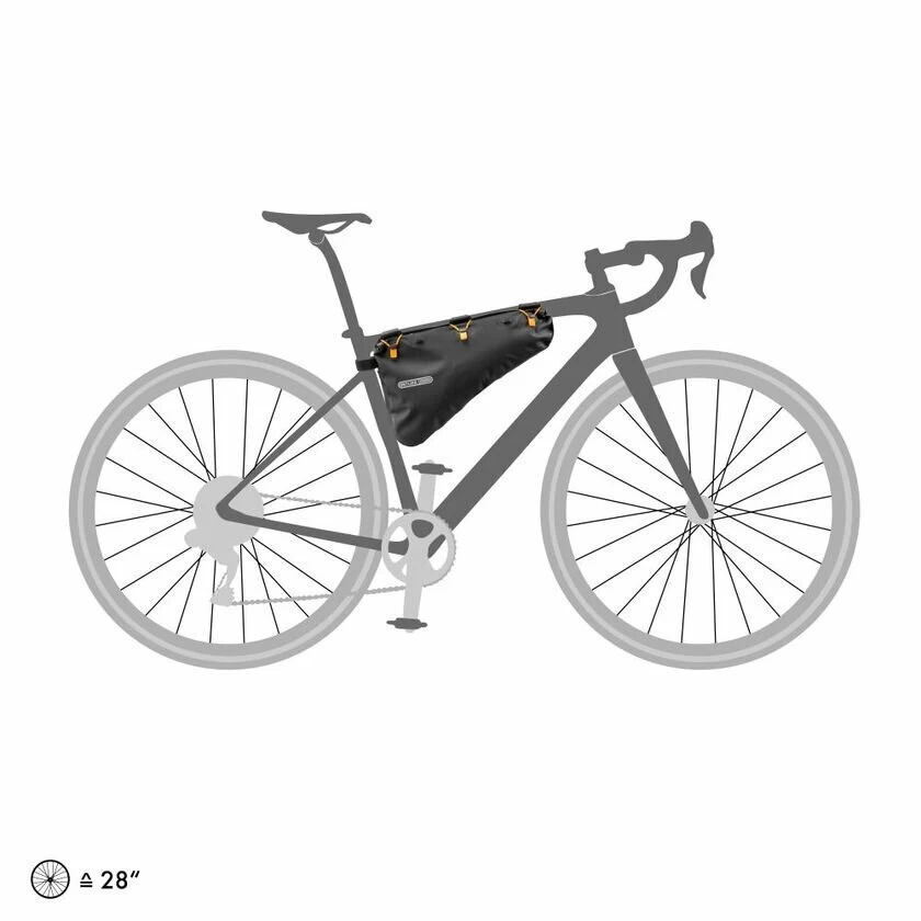 Sakwa na ramę rowerową Ortlieb Bikepacking Frame-Pack Black Matt 2021 Rozmiar M
