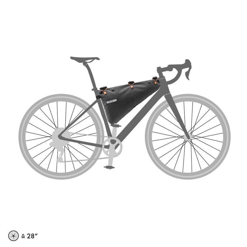 Sakwa na ramę rowerową Ortlieb Bikepacking Frame-Pack Black Matt L