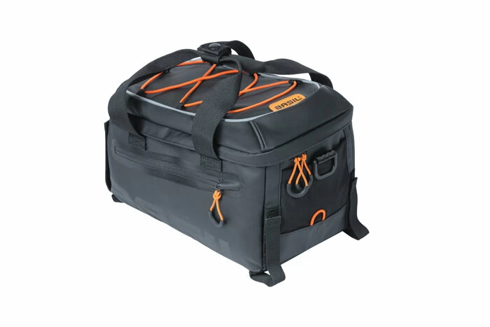 Sakwa na tylny bagażnik rowerowy Basil Miles Tarpaulin 7L Black/Orange