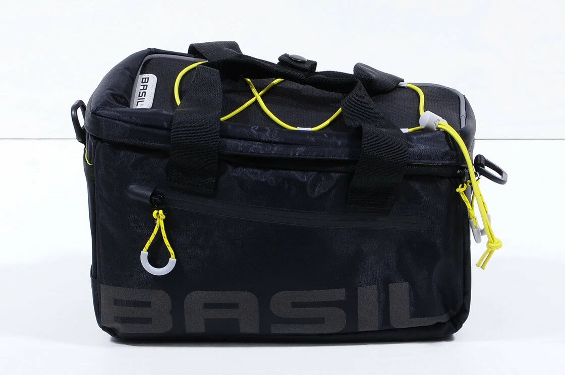 Sakwa na tylny bagażnik rowerowy Basil Miles Trunkbag Black / lime