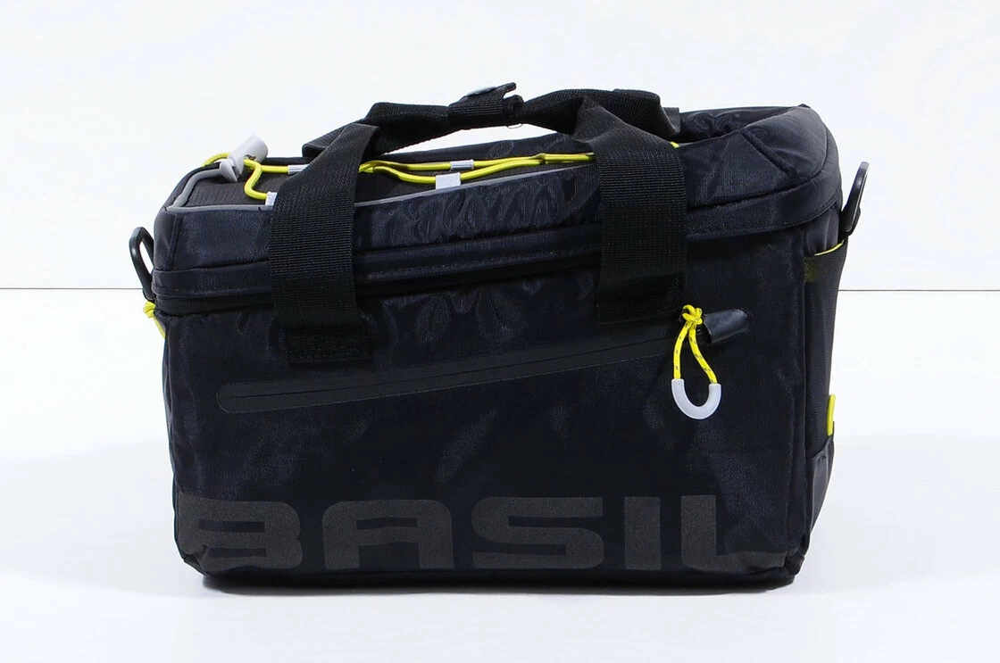 Sakwa na tylny bagażnik rowerowy Basil Miles Trunkbag Black / lime