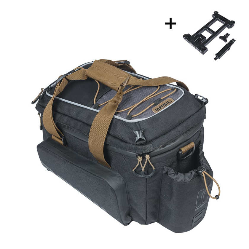 Sakwa na tylny bagażnik rowerowy Basil Miles XL Pro MIK 2.0 Black Slate