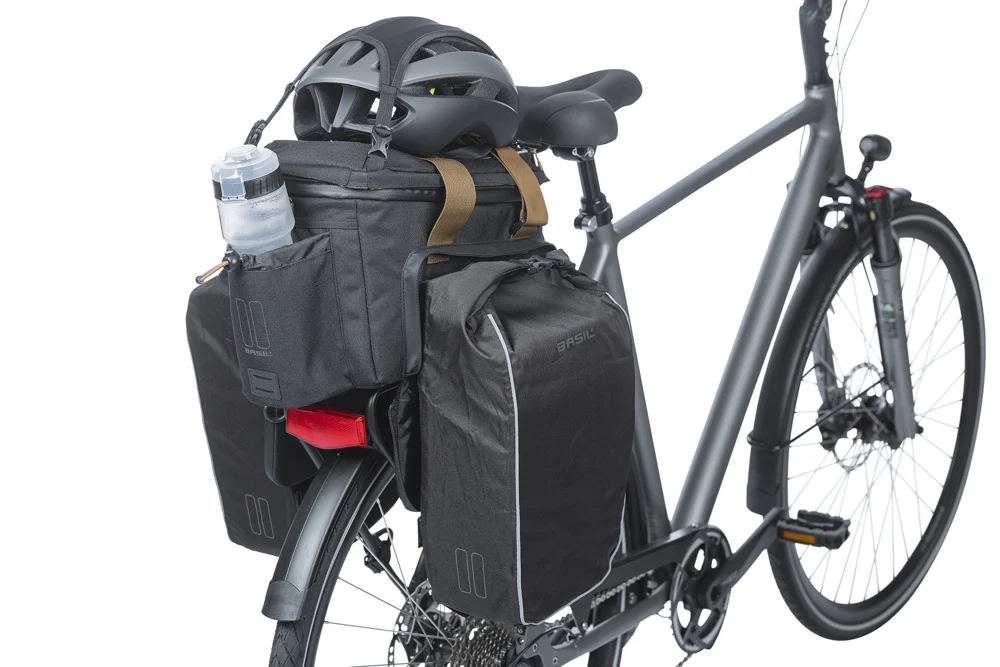 Sakwa na tylny bagażnik rowerowy Basil Miles XL Pro MIK 2.0 Black Slate