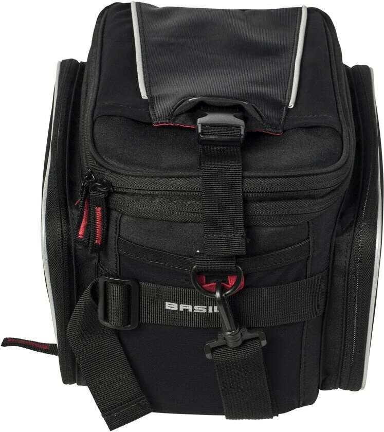 Sakwa na tylny bagażnik rowerowy Basil Sport Desing Trunkbag Czarny / czerwony