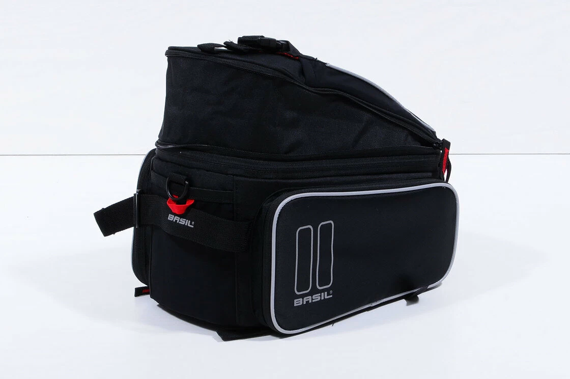 Sakwa na tylny bagażnik rowerowy Basil Sport Desing Trunkbag Czarny / czerwony